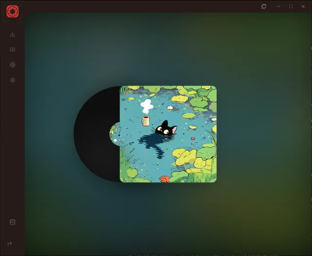RuForge audio-only player with LED equalizer hero