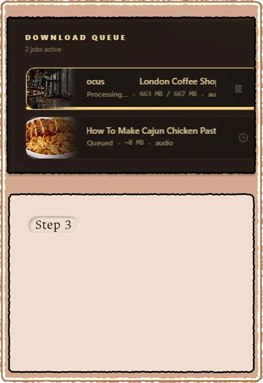 Batch carousel or queue